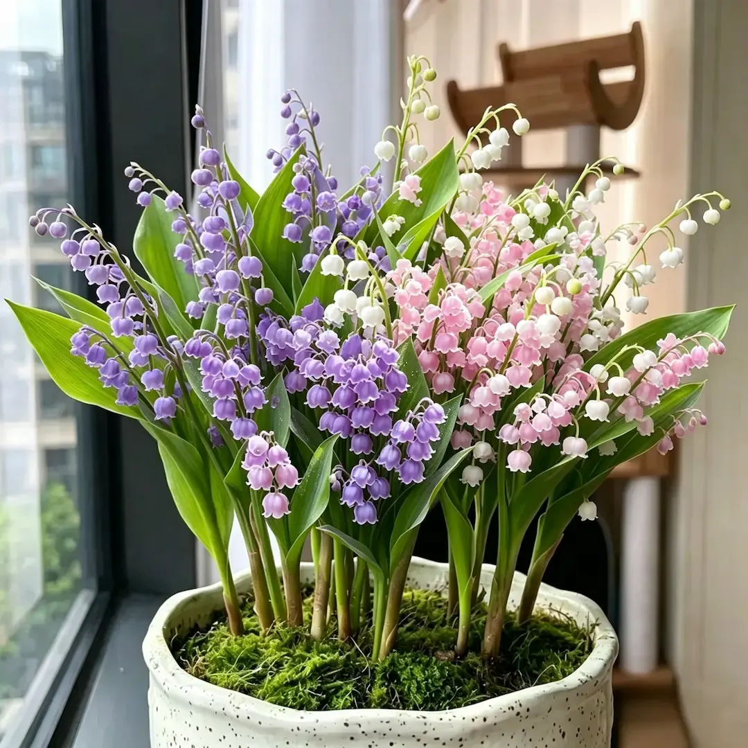 💐Lily of The Valley Perennial Flower Bulbs—Easy to Grow, Rich Scented，Perfect for Outdoor & Indoor