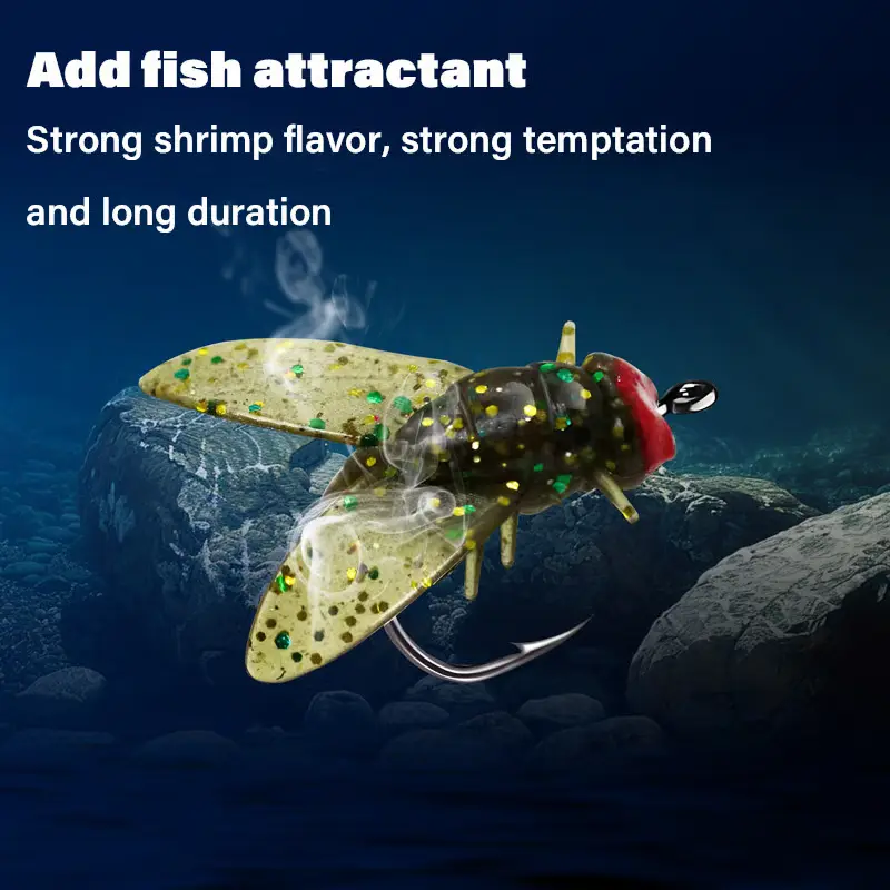 🔥Simulated Flies Fishing Attractor Bait Hook