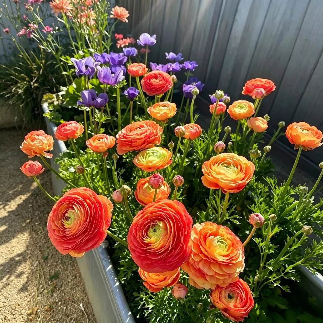 🌸An elegant sprite in the garden | Ranunculus | One bulb can fill an entire pot