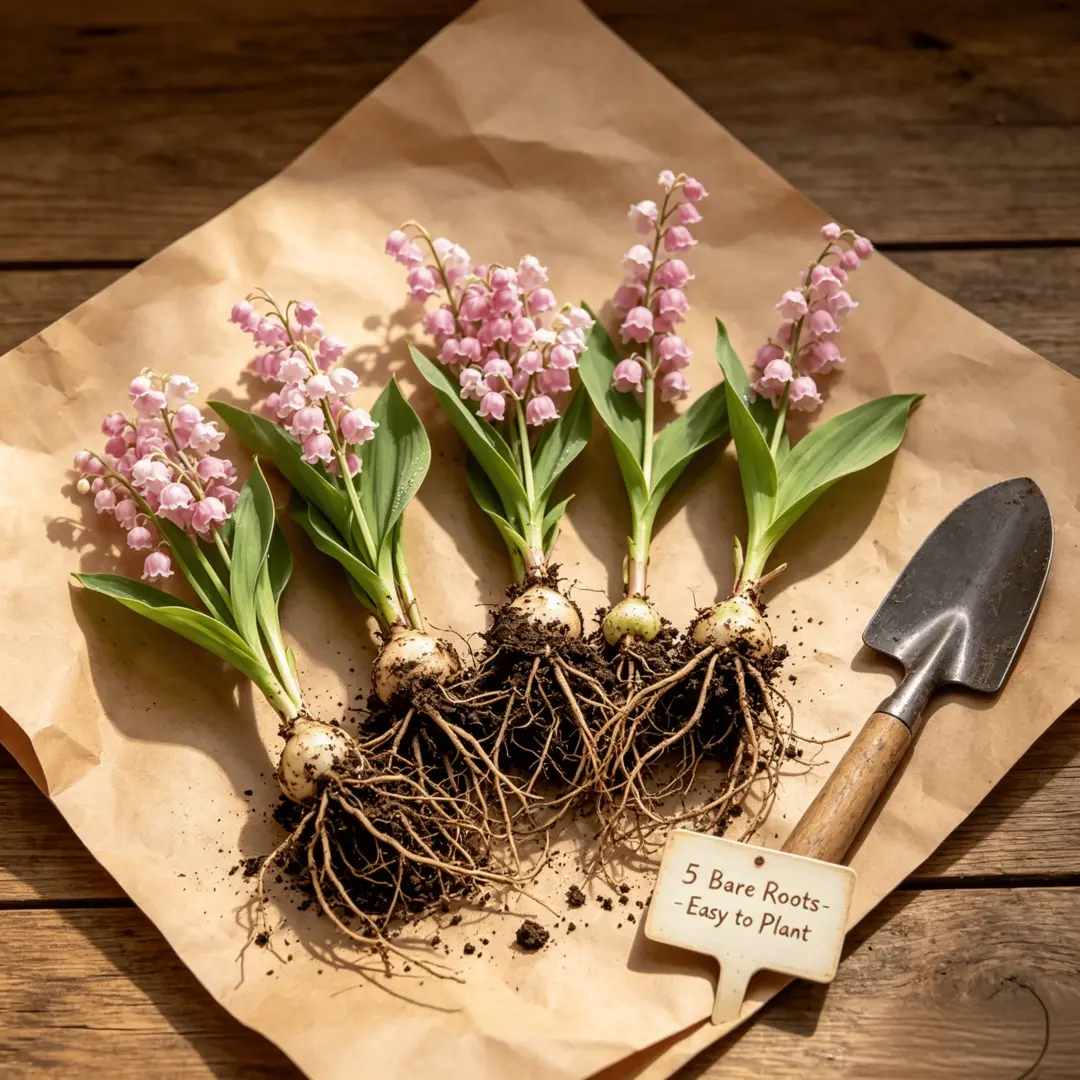 💐Lily of The Valley Perennial Flower Bulbs—Easy to Grow, Rich Scented，Perfect for Outdoor & Indoor