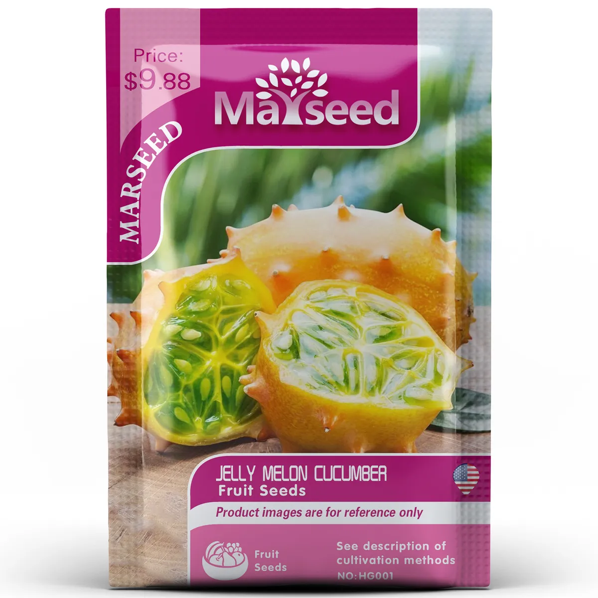 Graines de melon et concombre gélifiés
