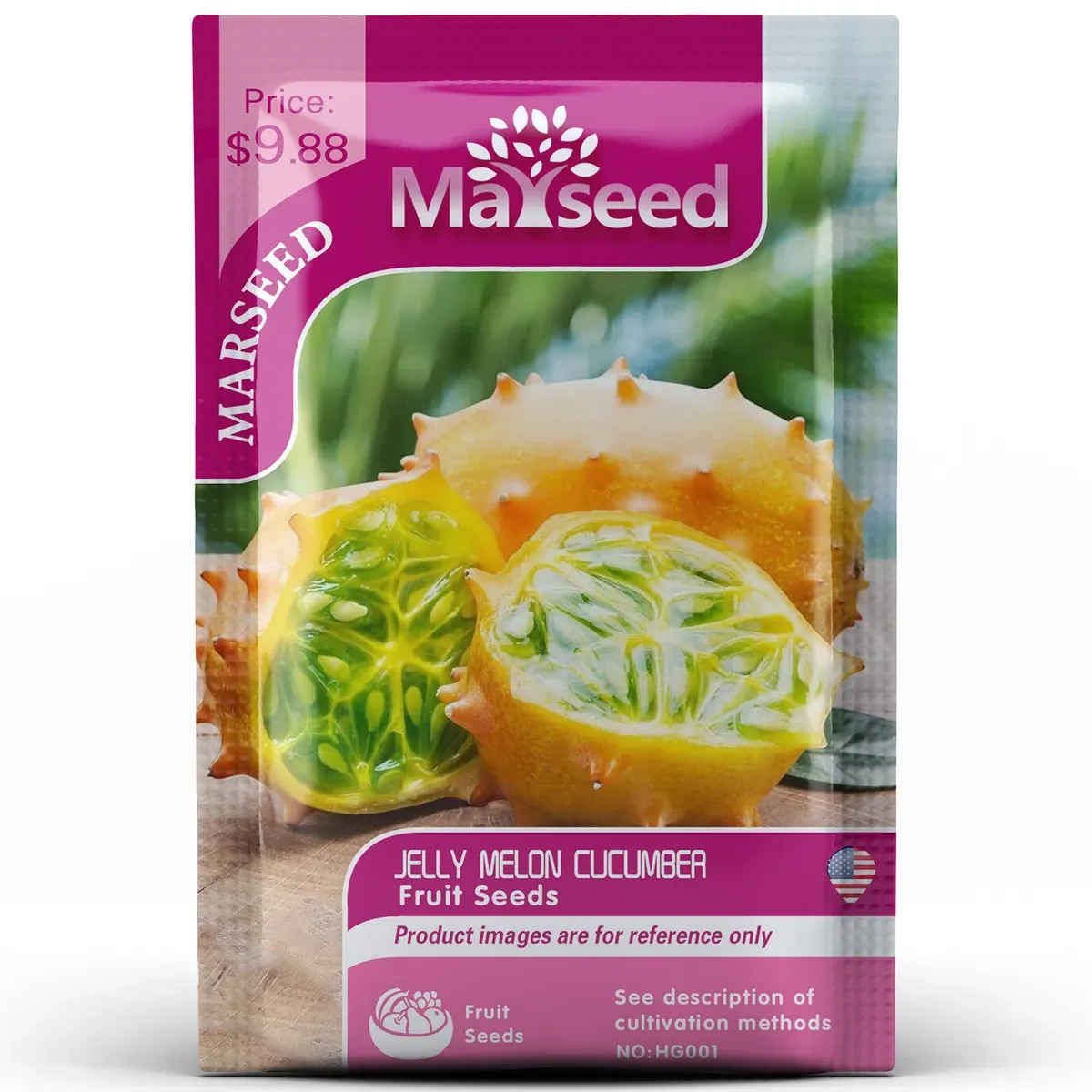 Graines de melon et concombre gélifiés