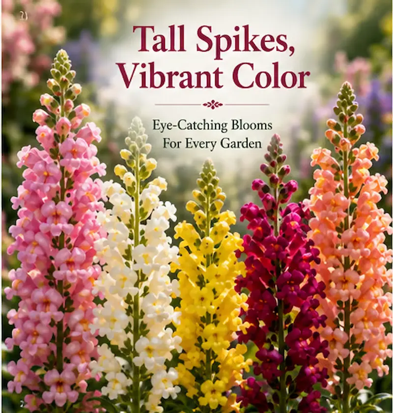 Royal Garden Snapdragon Seeds – Gardeners’ Choice for Tall, Colorful Cut-Flower Blooms 🌸