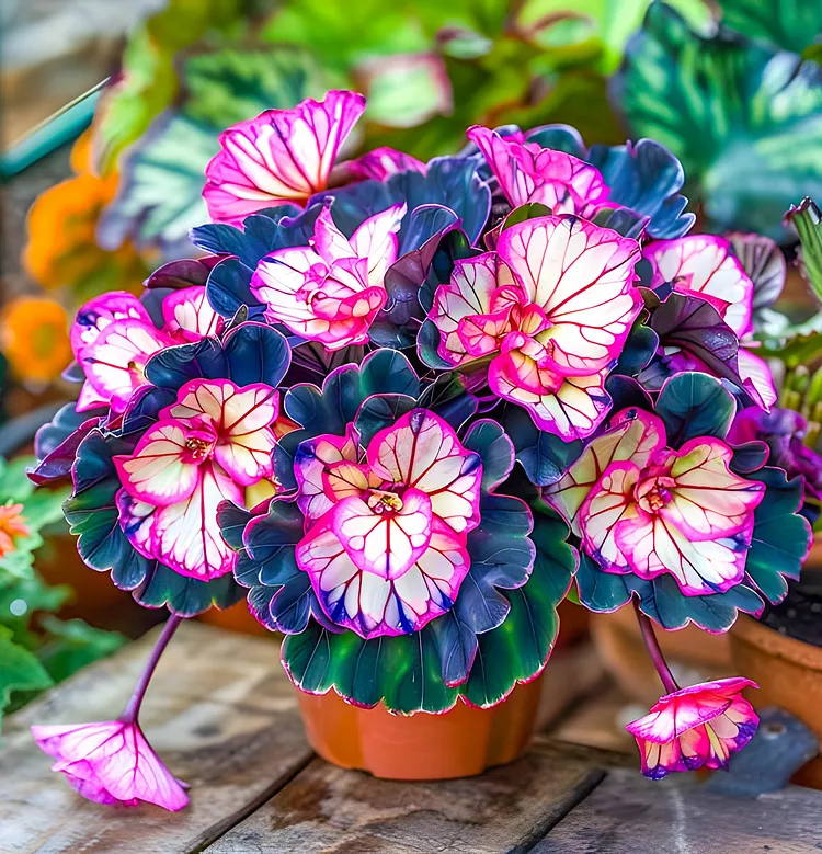 Begonia Rex ‘Pink Neon’