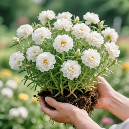 Double-Petaled Golden-EdgedSunflowers Seeds