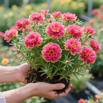 Double-Petaled Golden-EdgedSunflowers Seeds