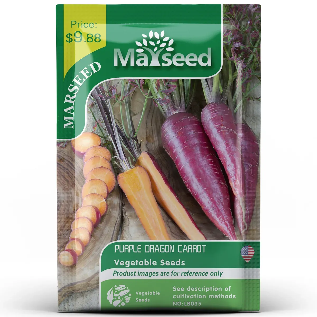 PURPLE DRAGON CARROT SEEDS