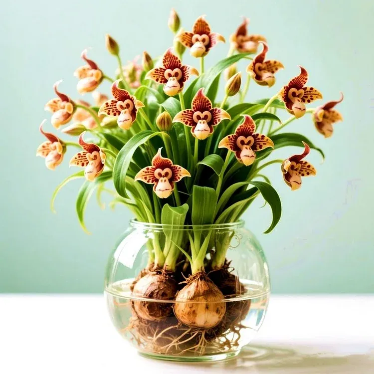 Monkey Orchid bulbs - can survive in soil or hydroponics💧🌱
