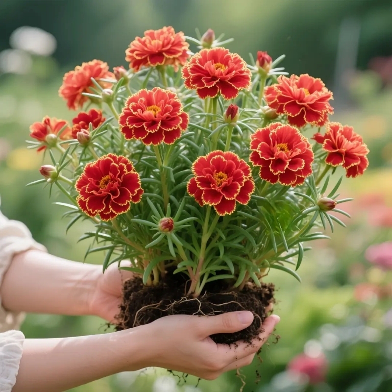 Double-Petaled Golden-EdgedSunflowers Seeds