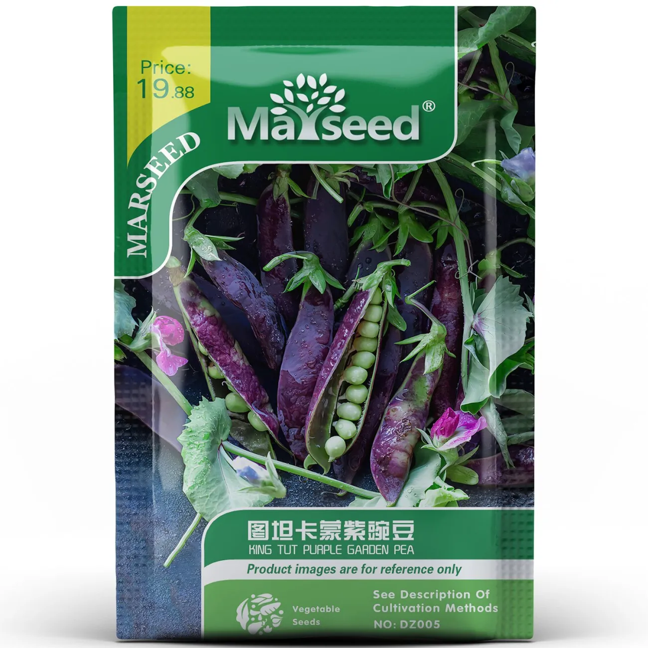 HING TUT PURPLE GARDEN PEA SEEDS