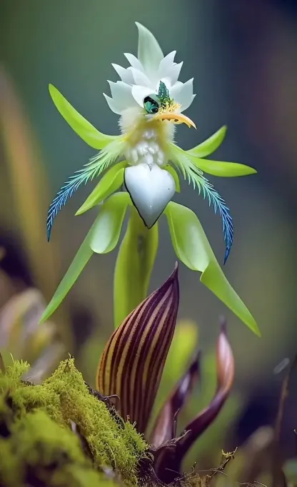 White Phoenix Orchid Flower Seeds