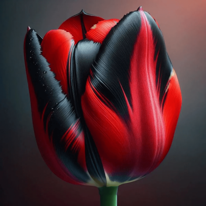 Rare Black and Red Bicolor Series Flower Seeds