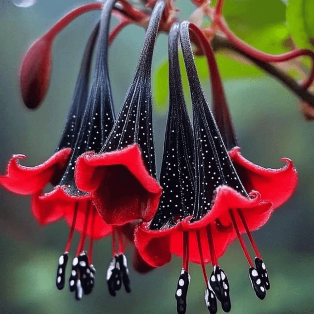 Rare Black and Red Bicolor Series Flower Seeds