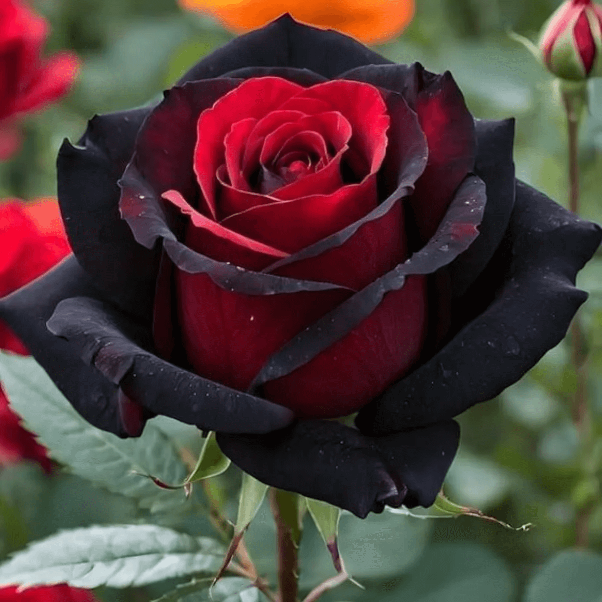 Rare Black and Red Bicolor Series Flower Seeds