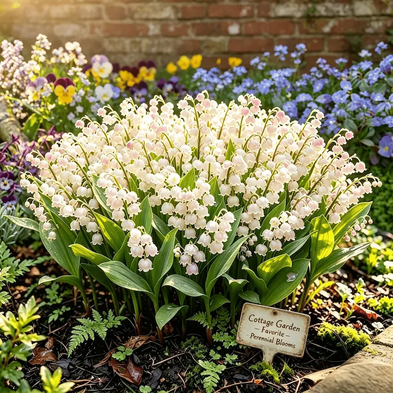 💐Lily of The Valley Perennial Flower Bulbs—Easy to Grow, Rich Scented，Perfect for Outdoor & Indoor
