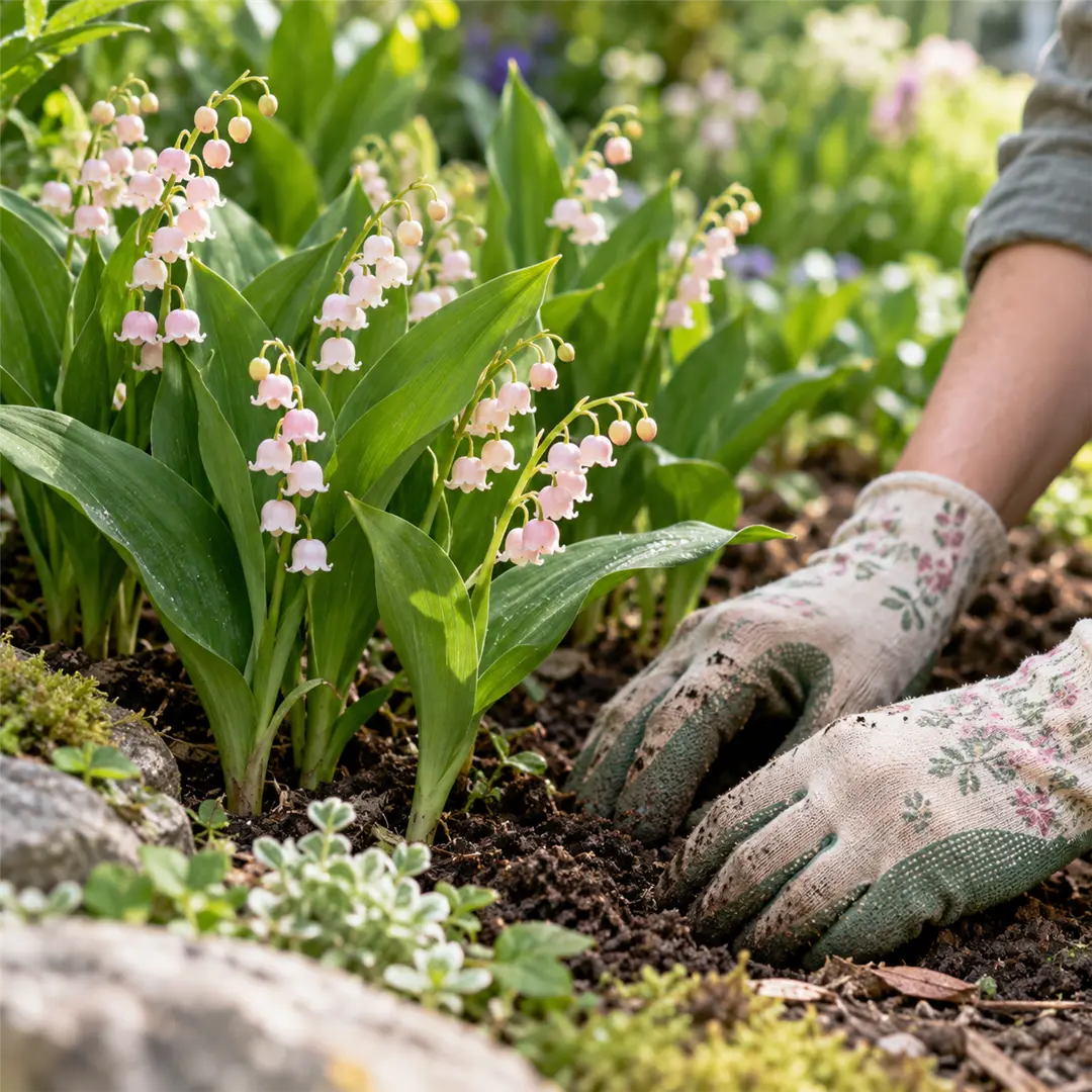 💐Lily of The Valley Perennial Flower Bulbs—Easy to Grow, Rich Scented，Perfect for Outdoor & Indoor