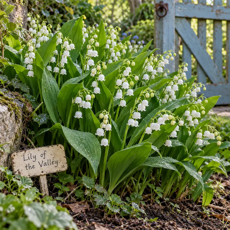 💐Lily of The Valley Perennial Flower Bulbs—Easy to Grow, Rich Scented，Perfect for Outdoor & Indoor