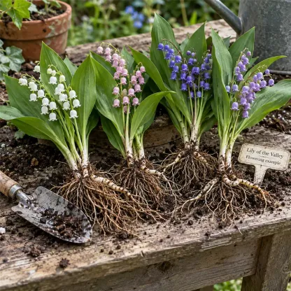 💐Lily of The Valley Perennial Flower Bulbs—Easy to Grow, Rich Scented，Perfect for Outdoor & Indoor
