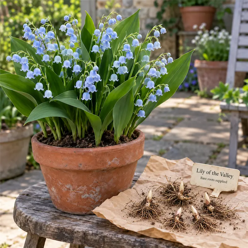 💐Lily of The Valley Perennial Flower Bulbs—Easy to Grow, Rich Scented，Perfect for Outdoor & Indoor