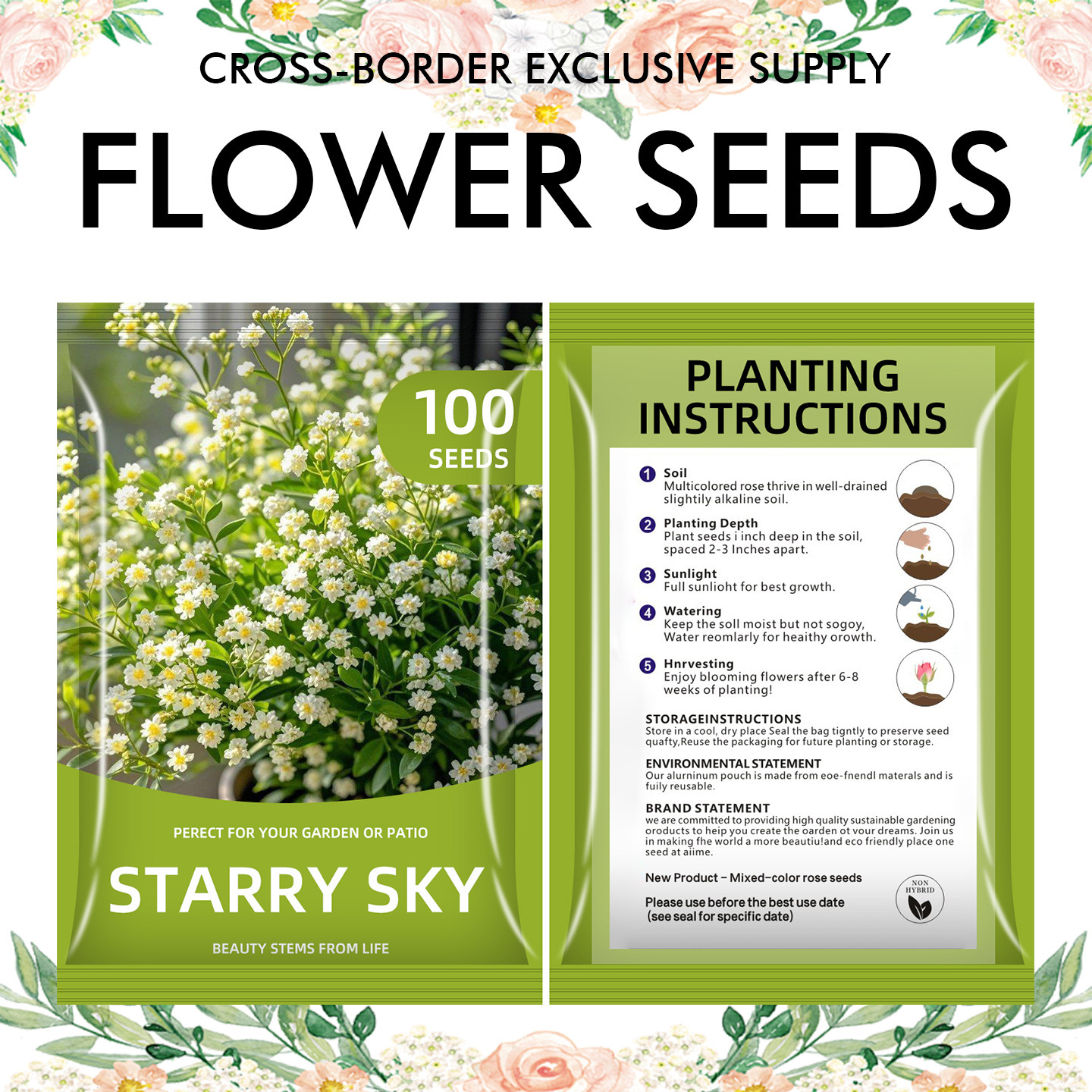 🌺Four Seasons Flowering Mixed Flower Seeds - Easy to Grow