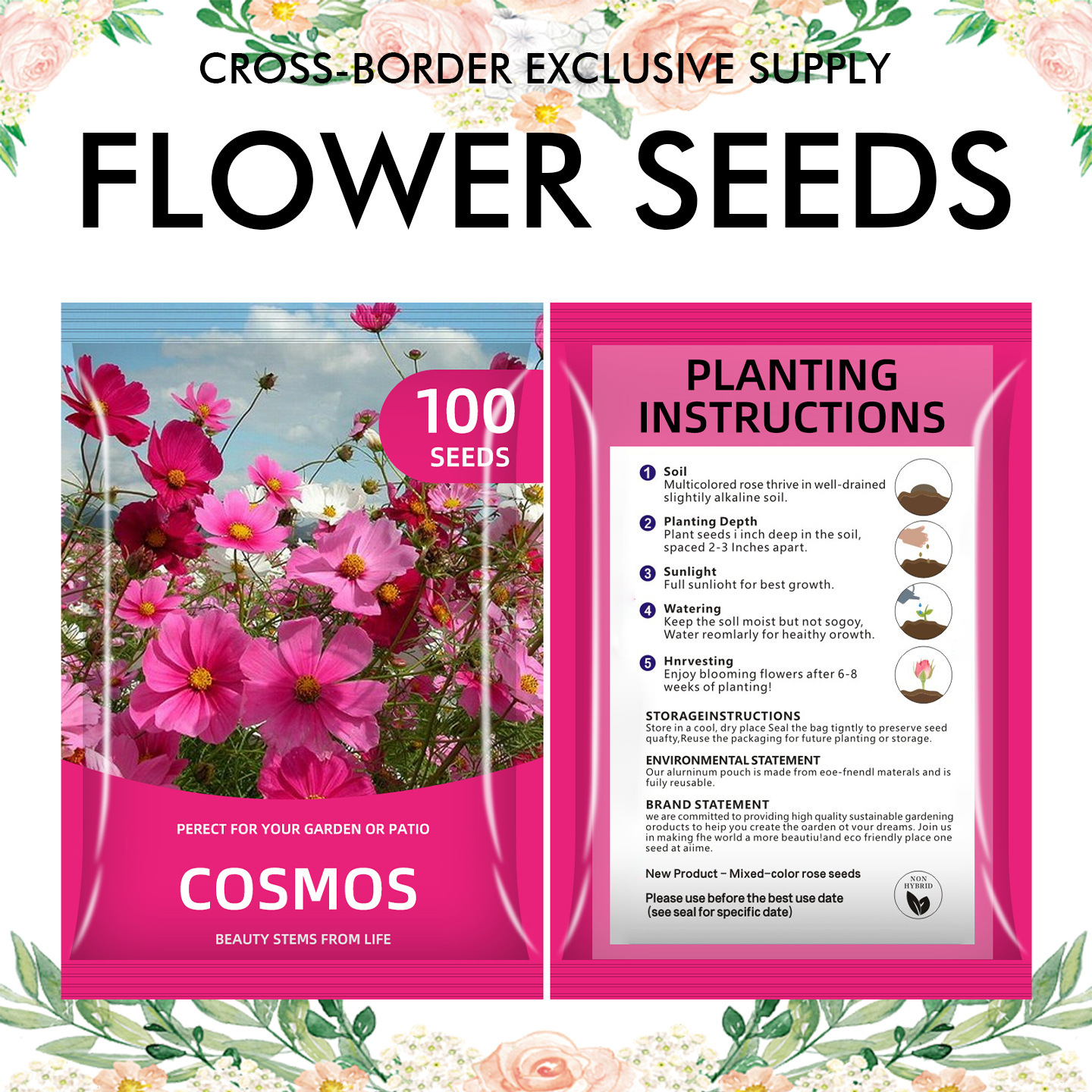 🌺Four Seasons Flowering Mixed Flower Seeds - Easy to Grow