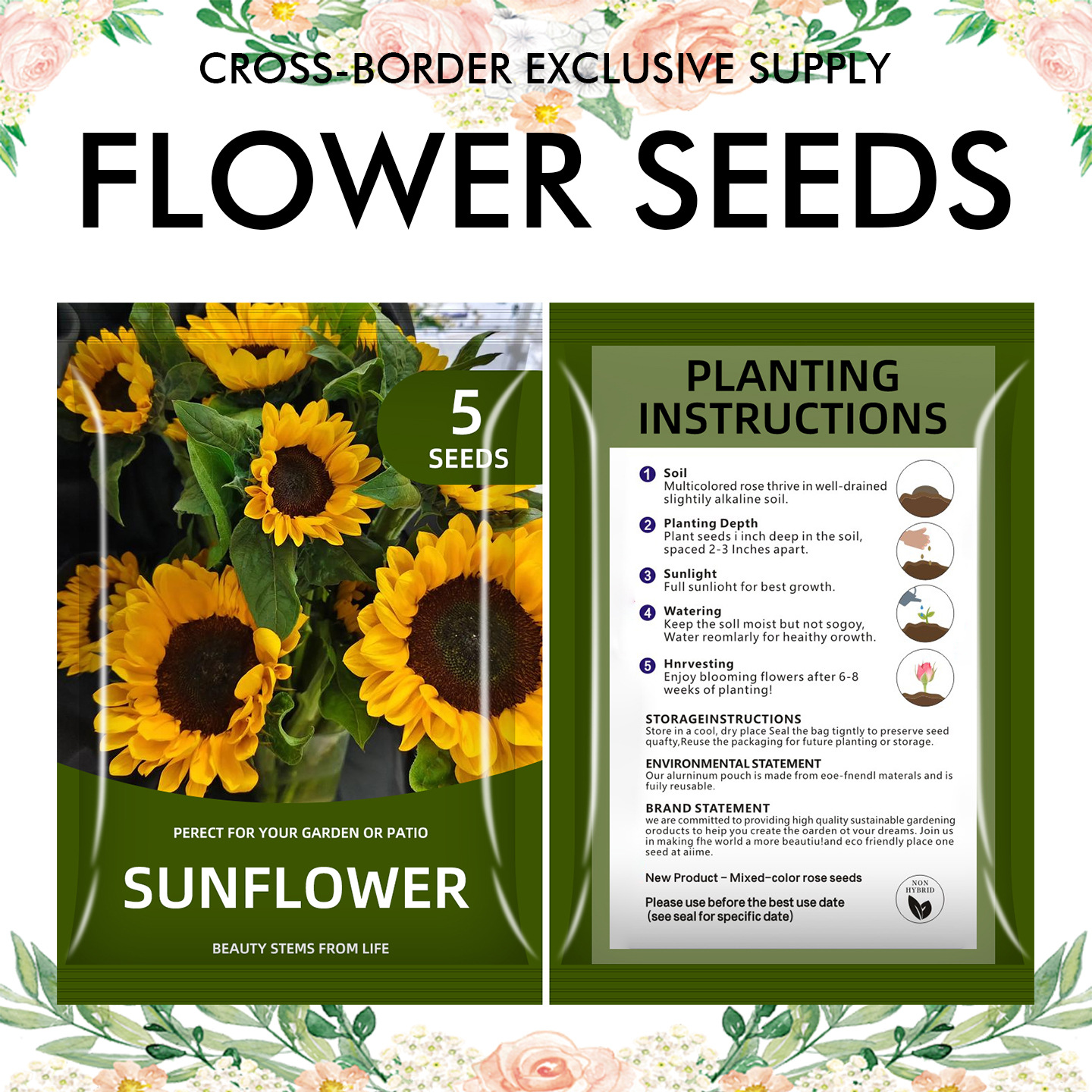🌺Four Seasons Flowering Mixed Flower Seeds - Easy to Grow