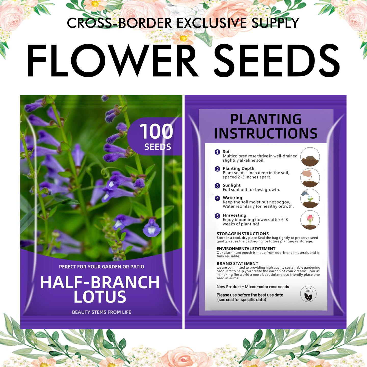 🌺Four Seasons Flowering Mixed Flower Seeds - Easy to Grow