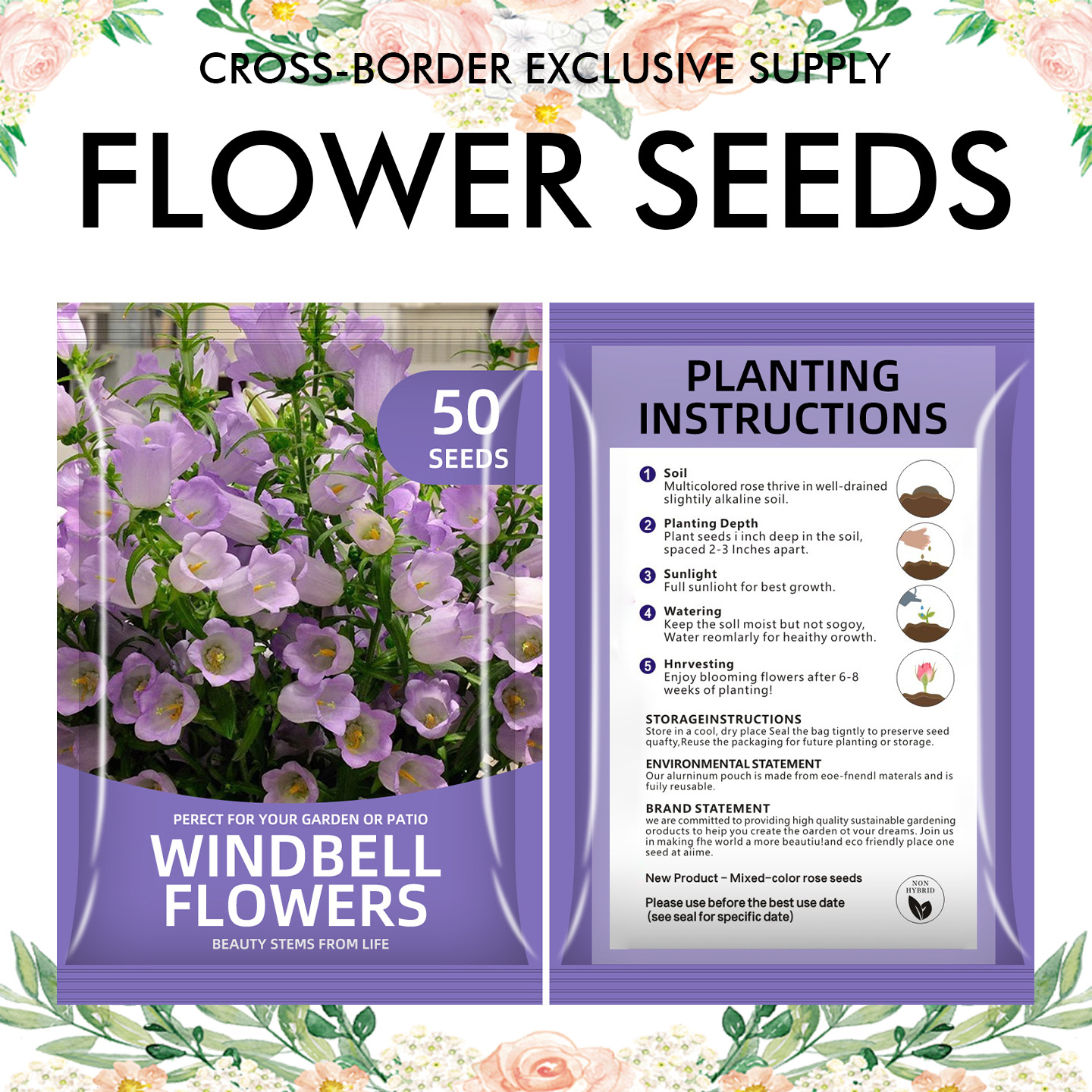 🌺Four Seasons Flowering Mixed Flower Seeds - Easy to Grow