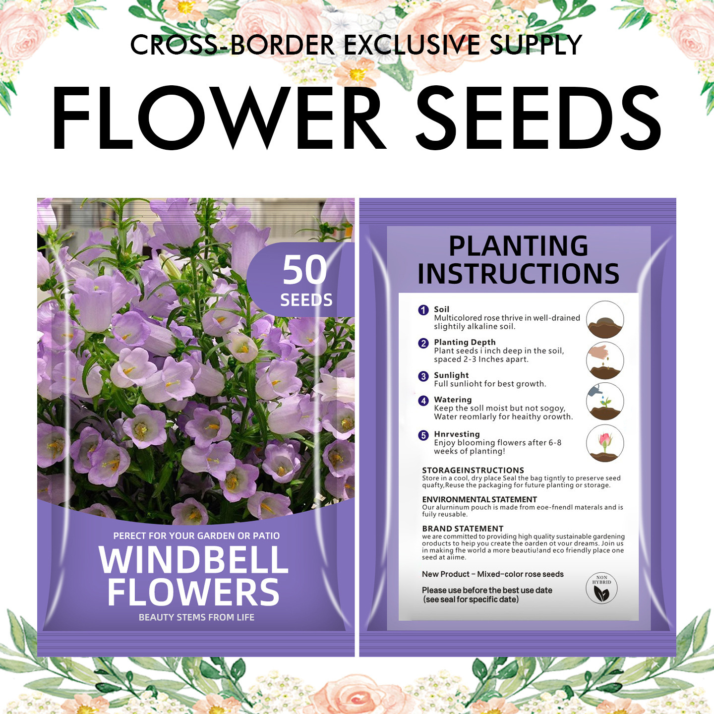 🌺Four Seasons Flowering Mixed Flower Seeds - Easy to Grow