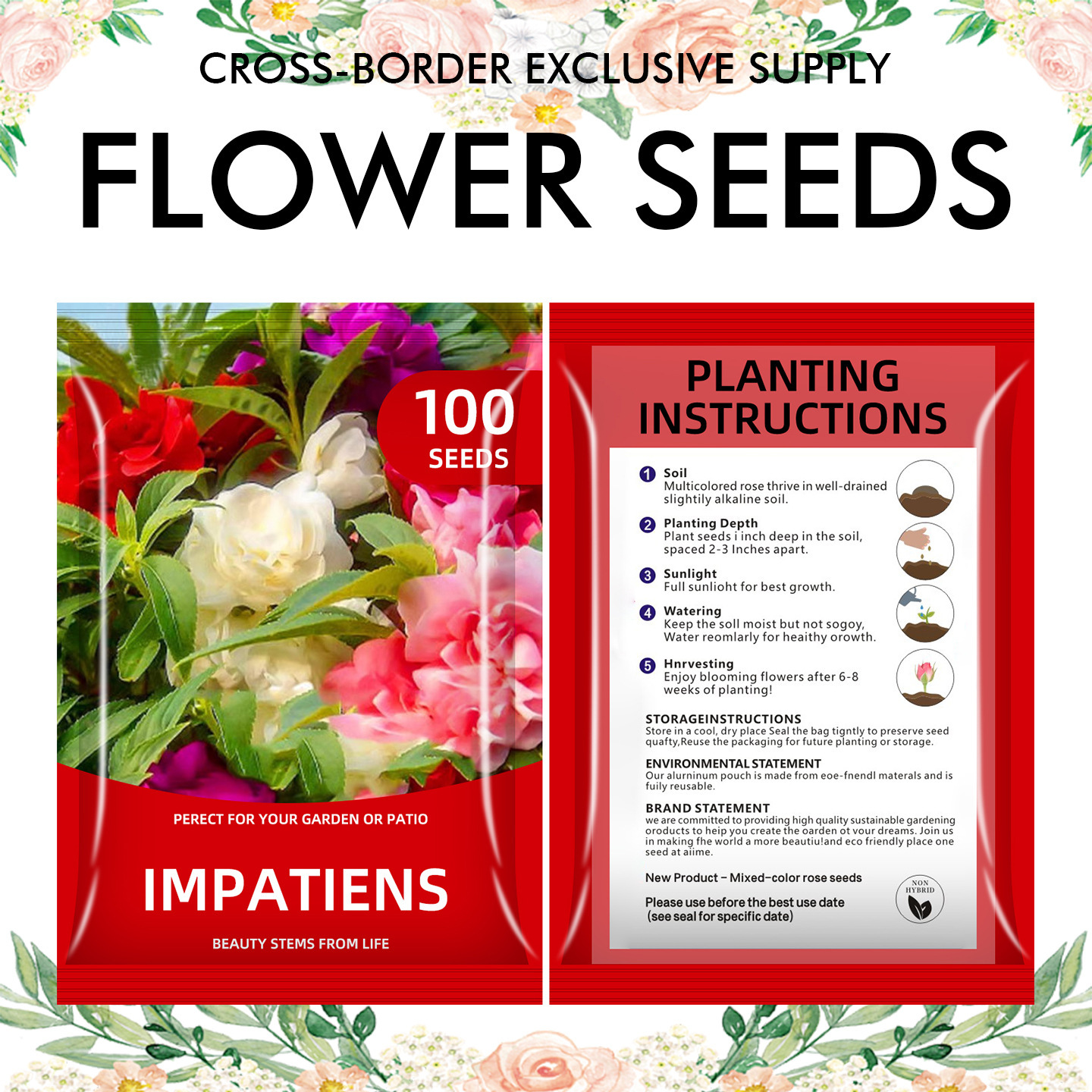 🌺Four Seasons Flowering Mixed Flower Seeds - Easy to Grow