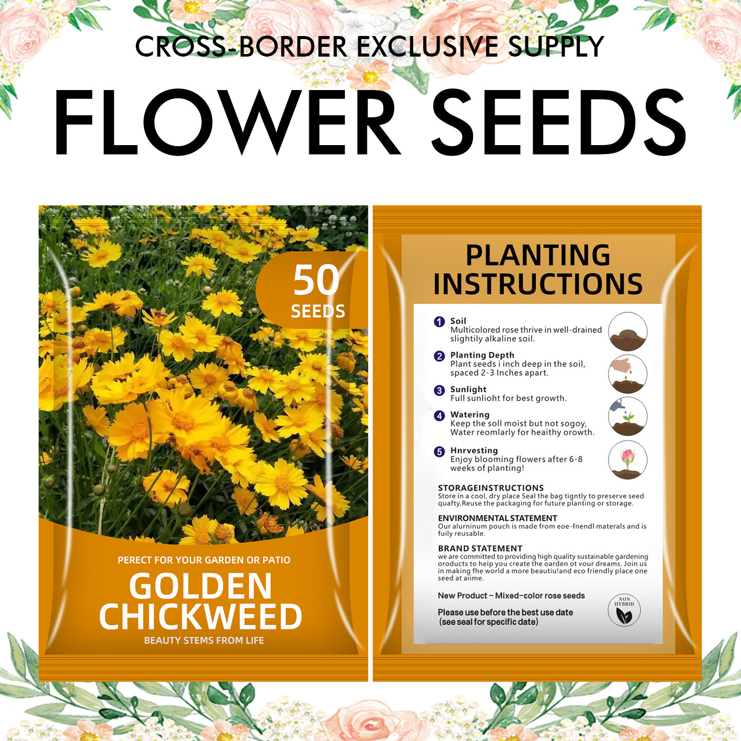 🌺Four Seasons Flowering Mixed Flower Seeds - Easy to Grow