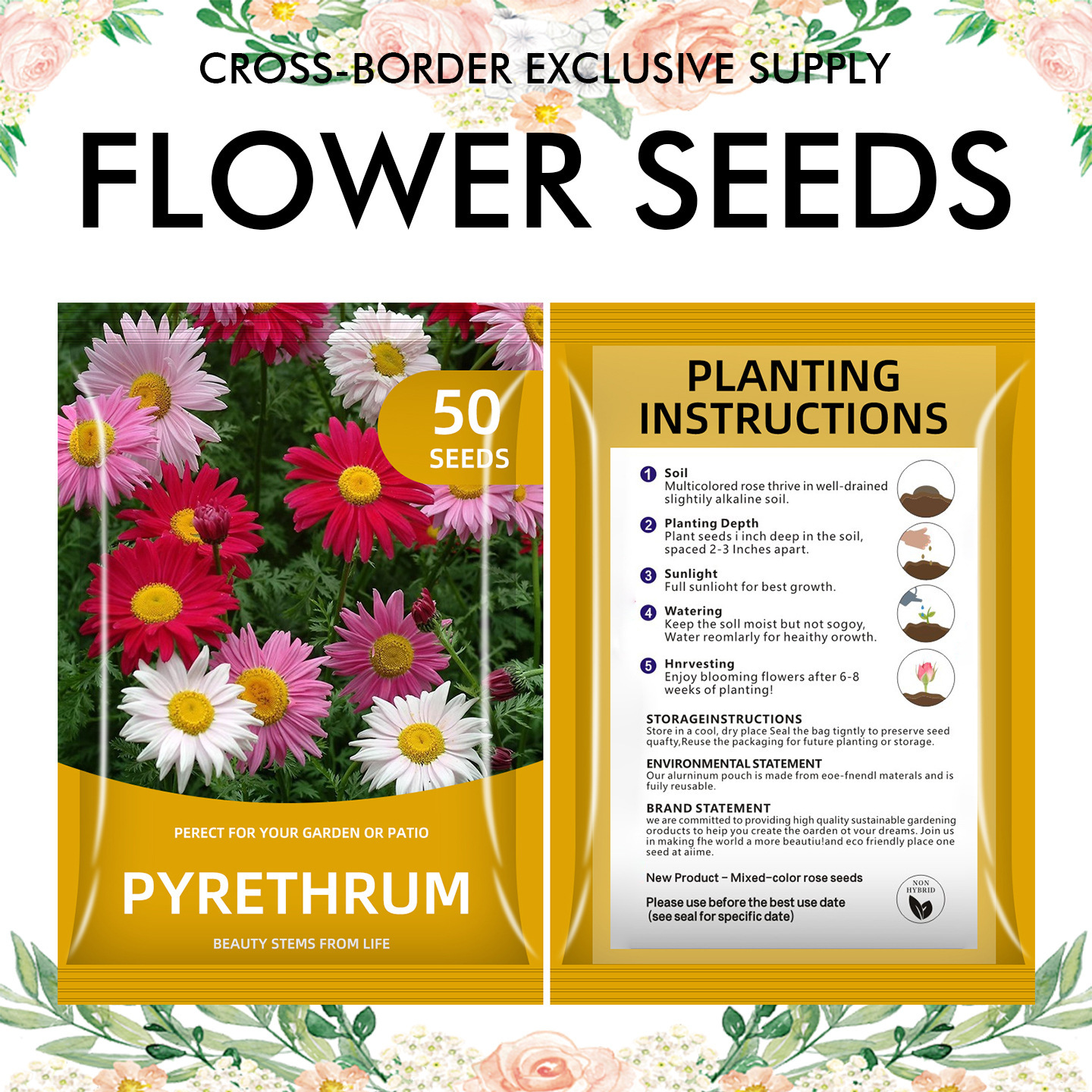 🌺Four Seasons Flowering Mixed Flower Seeds - Easy to Grow