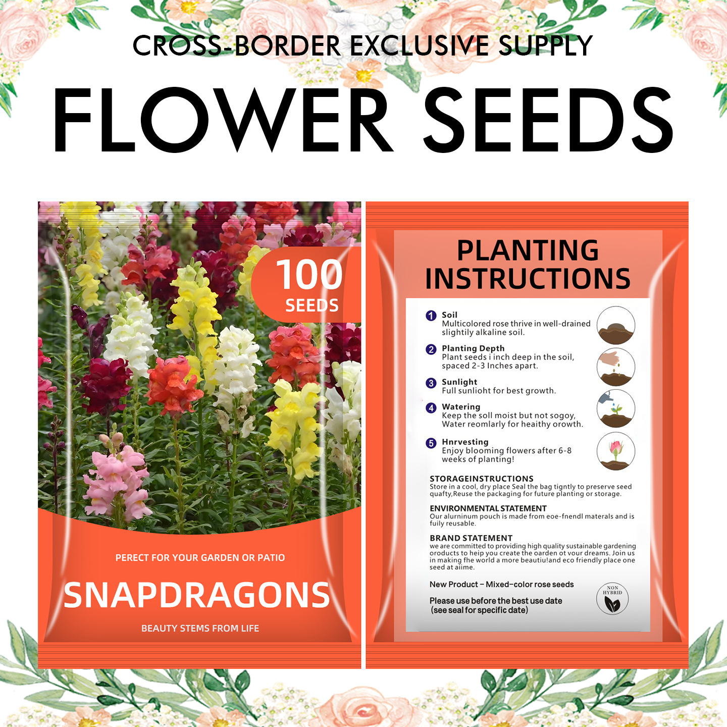 🌺Four Seasons Flowering Mixed Flower Seeds - Easy to Grow