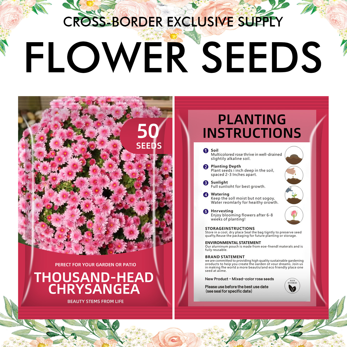 🌺Four Seasons Flowering Mixed Flower Seeds - Easy to Grow