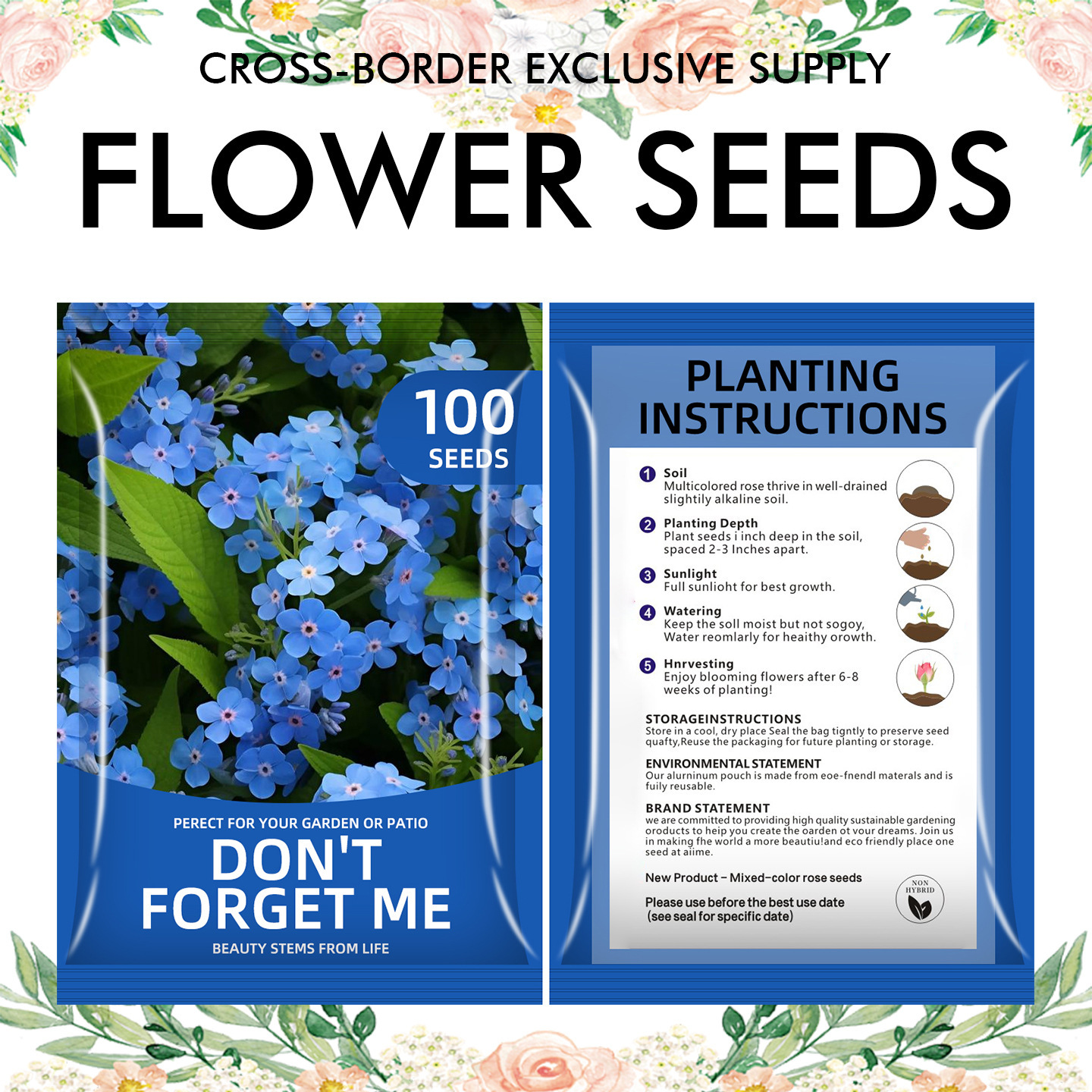 🌺Four Seasons Flowering Mixed Flower Seeds - Easy to Grow