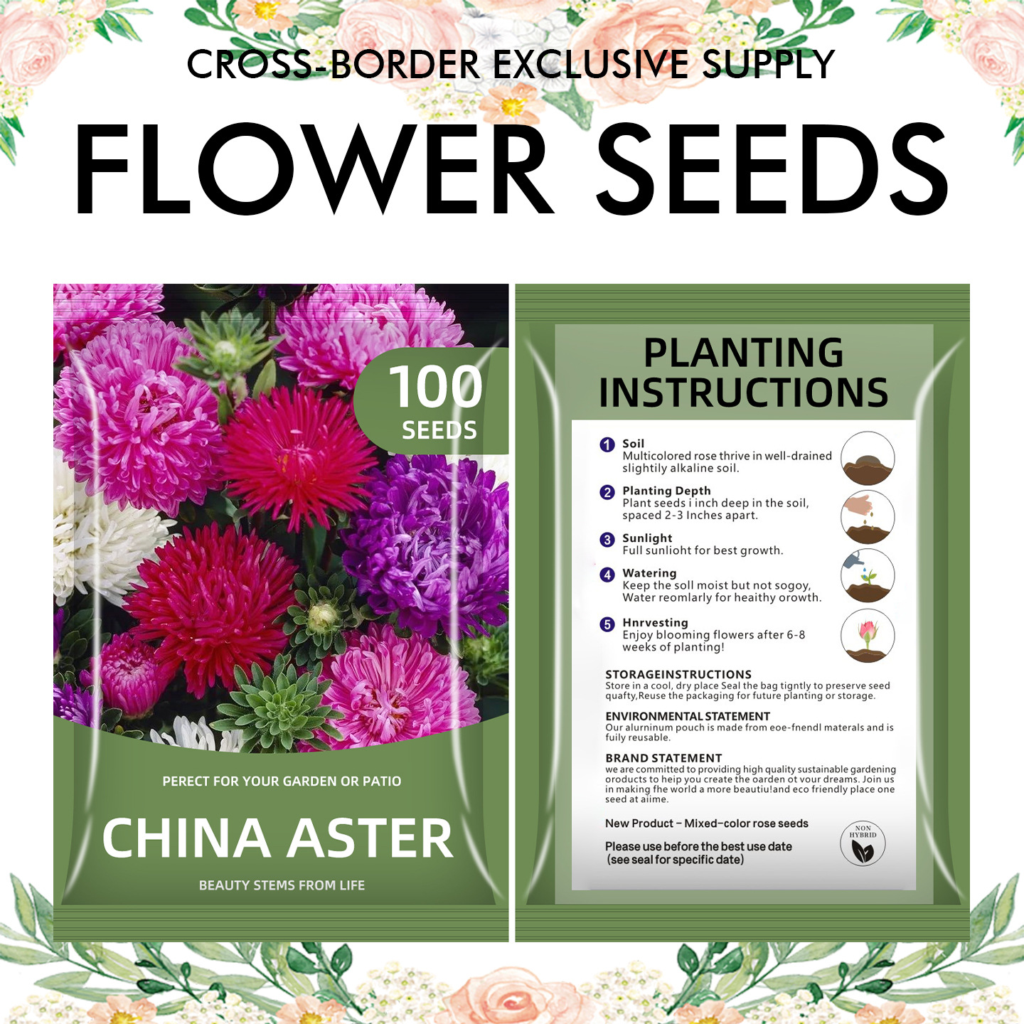 🌺Four Seasons Flowering Mixed Flower Seeds - Easy to Grow