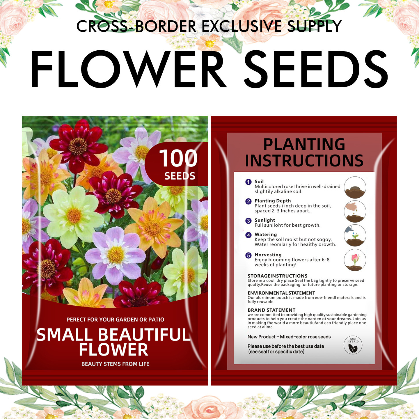 🌺Four Seasons Flowering Mixed Flower Seeds - Easy to Grow