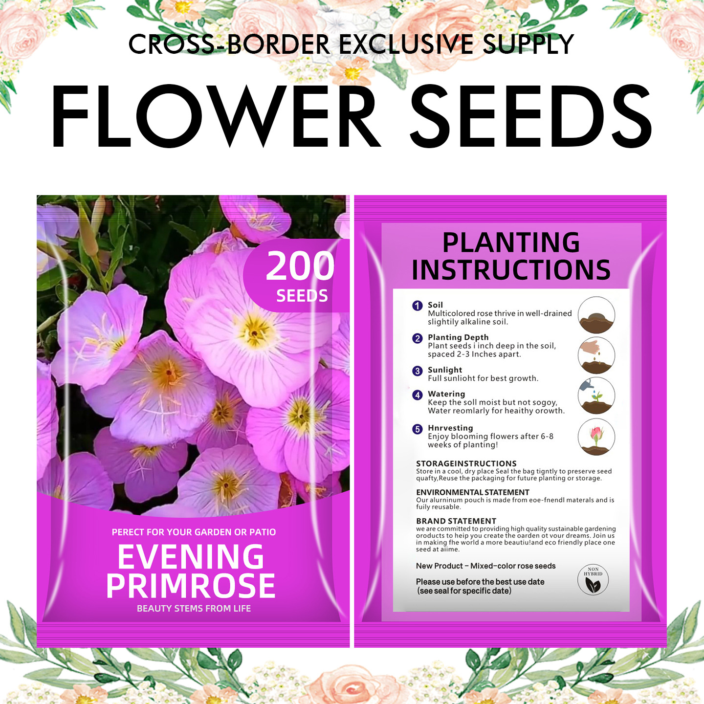 🌺Four Seasons Flowering Mixed Flower Seeds - Easy to Grow