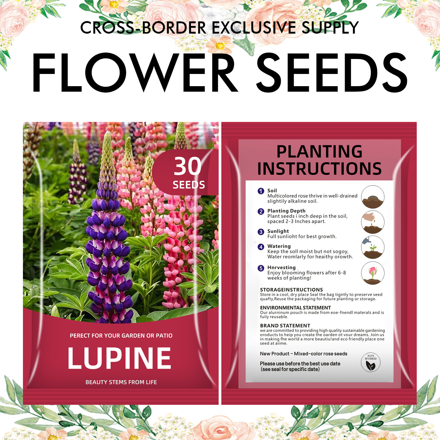 🌺Four Seasons Flowering Mixed Flower Seeds - Easy to Grow