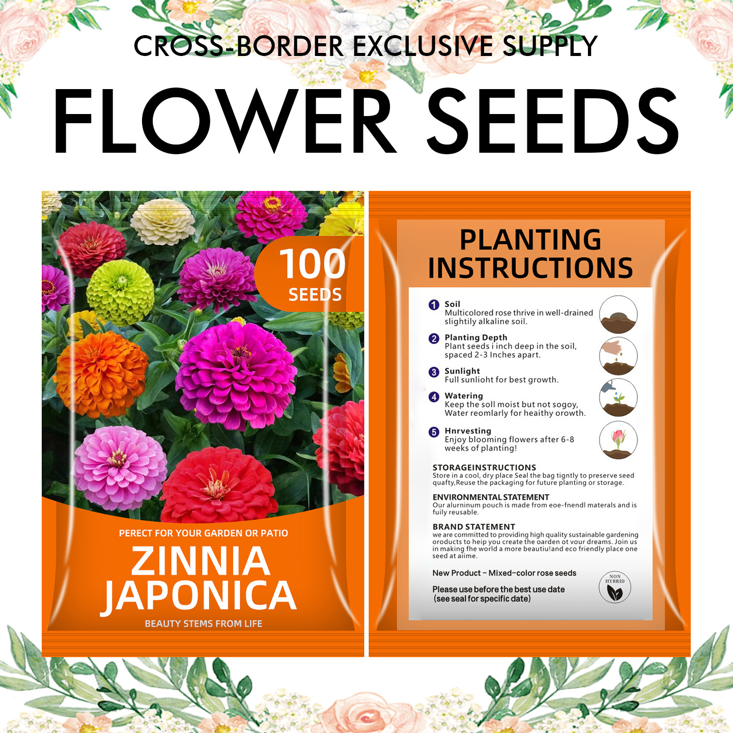 🌺Four Seasons Flowering Mixed Flower Seeds - Easy to Grow