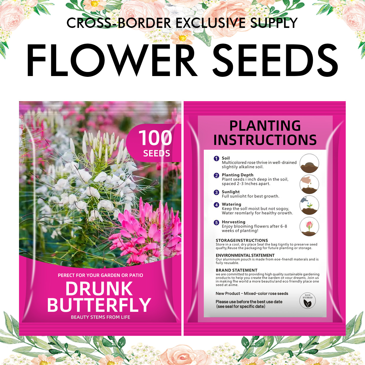 🌺Four Seasons Flowering Mixed Flower Seeds - Easy to Grow