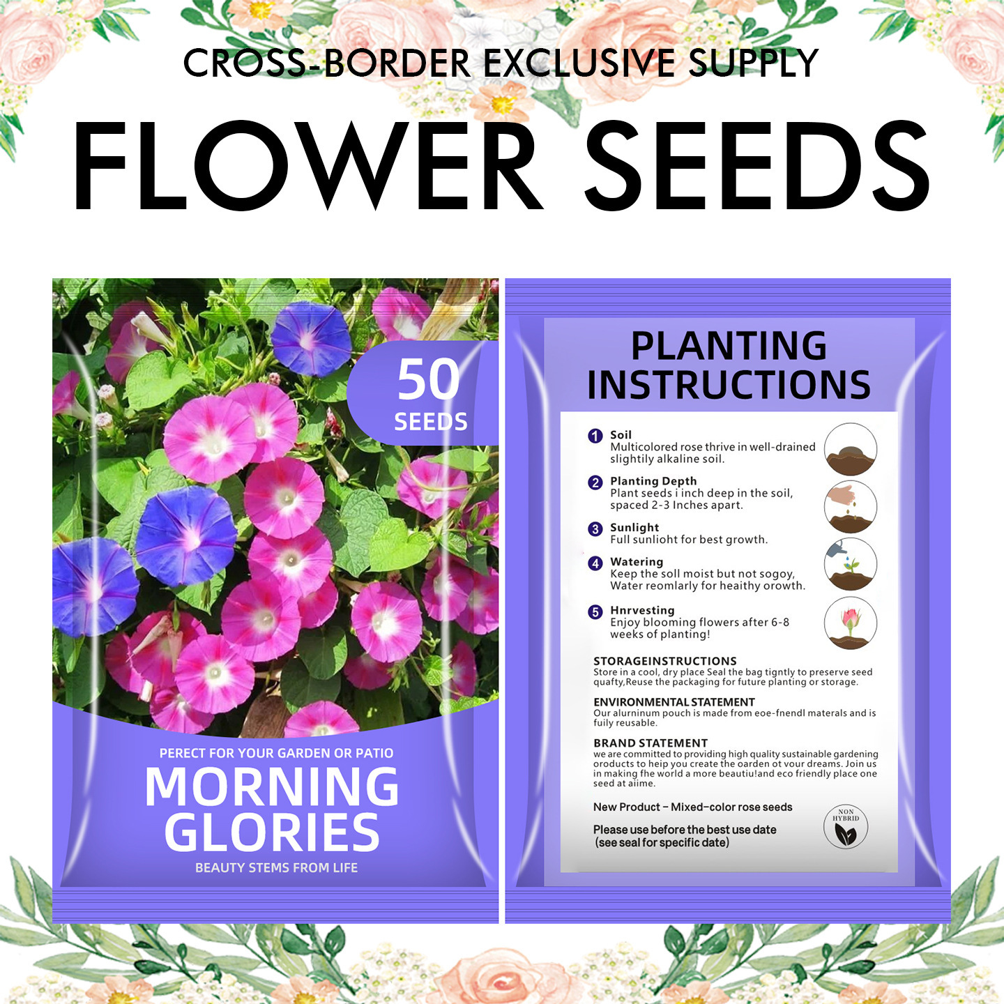 🌺Four Seasons Flowering Mixed Flower Seeds - Easy to Grow