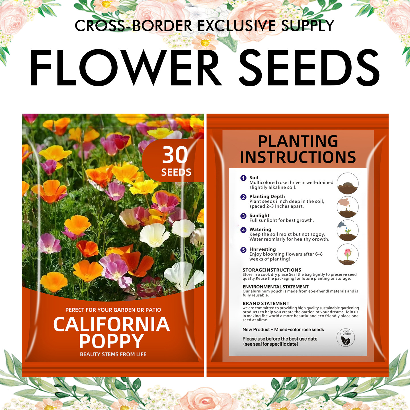 🌺Four Seasons Flowering Mixed Flower Seeds - Easy to Grow