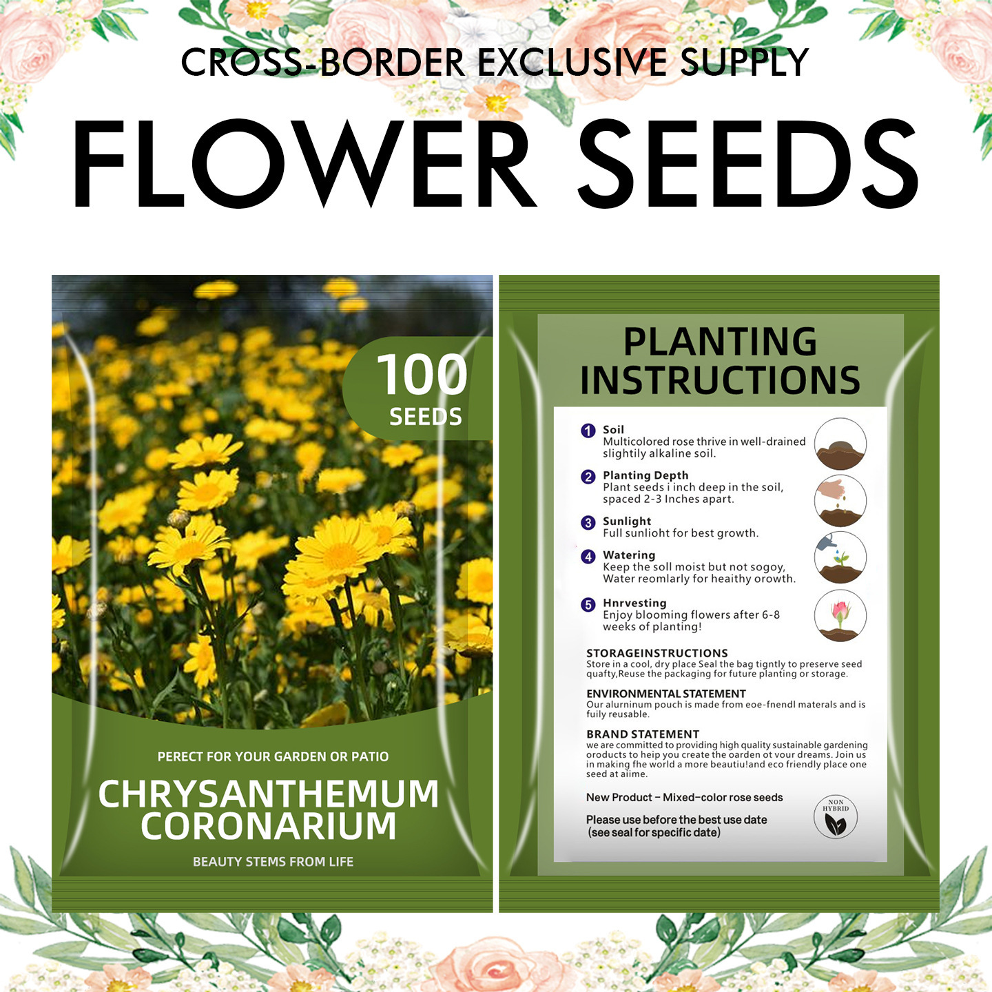 🌺Four Seasons Flowering Mixed Flower Seeds - Easy to Grow