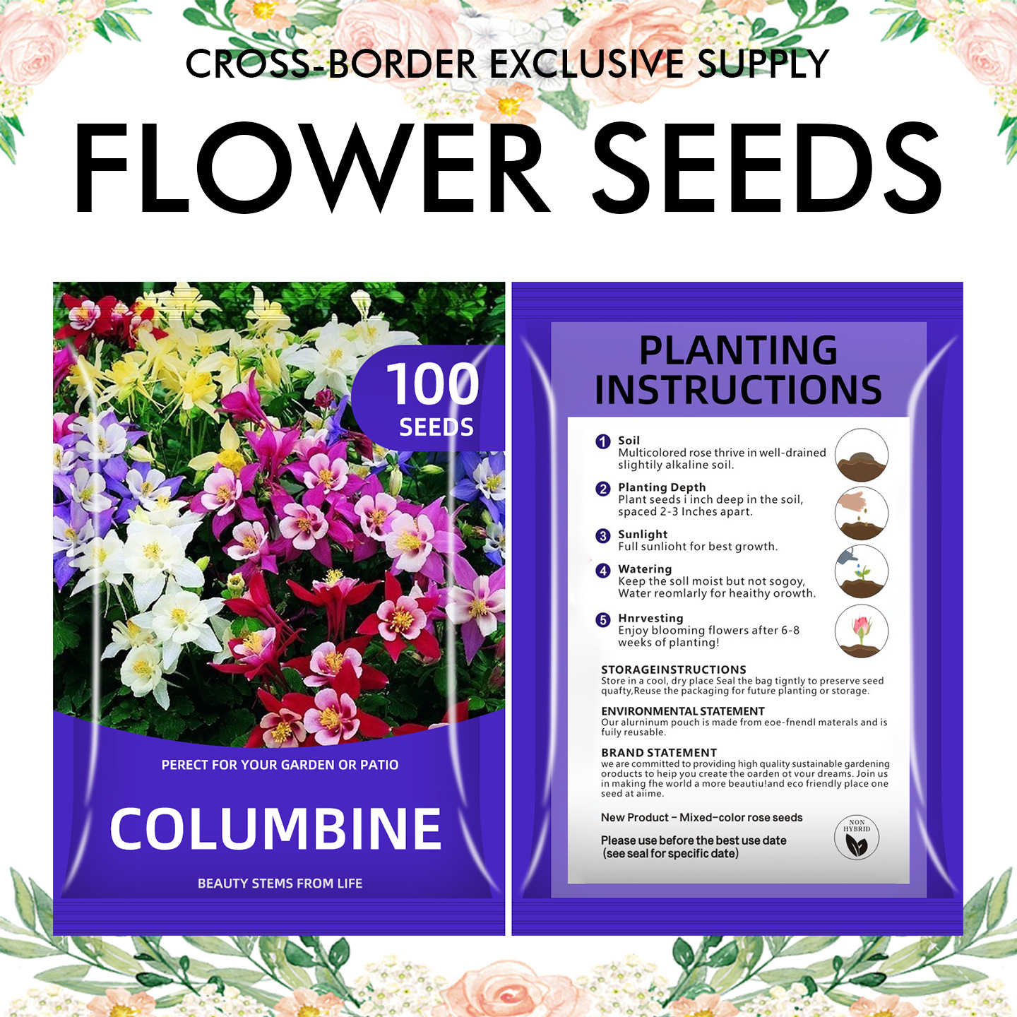 🌺Four Seasons Flowering Mixed Flower Seeds - Easy to Grow