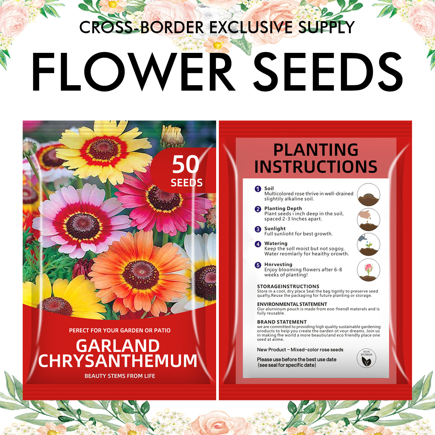 🌺Four Seasons Flowering Mixed Flower Seeds - Easy to Grow