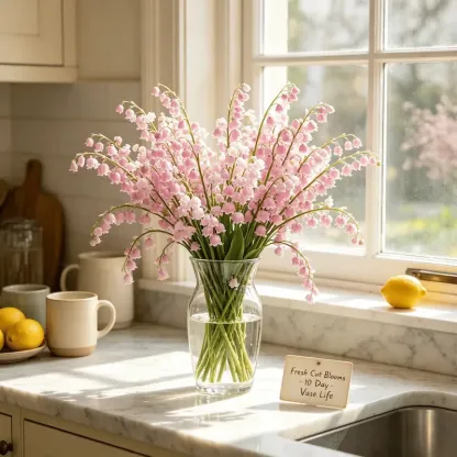 💐Lily of The Valley Perennial Flower Bulbs—Easy to Grow, Rich Scented，Perfect for Outdoor & Indoor