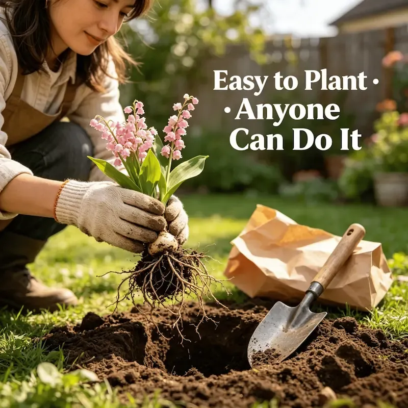💐Lily of The Valley Perennial Flower Bulbs—Easy to Grow, Rich Scented，Perfect for Outdoor & Indoor
