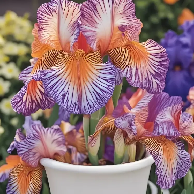 💐Parrot Iris (Iris germanica)—Long Blooming & Perennial