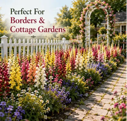 Royal Garden Snapdragon Seeds – Gardeners’ Choice for Tall, Colorful Cut-Flower Blooms 🌸
